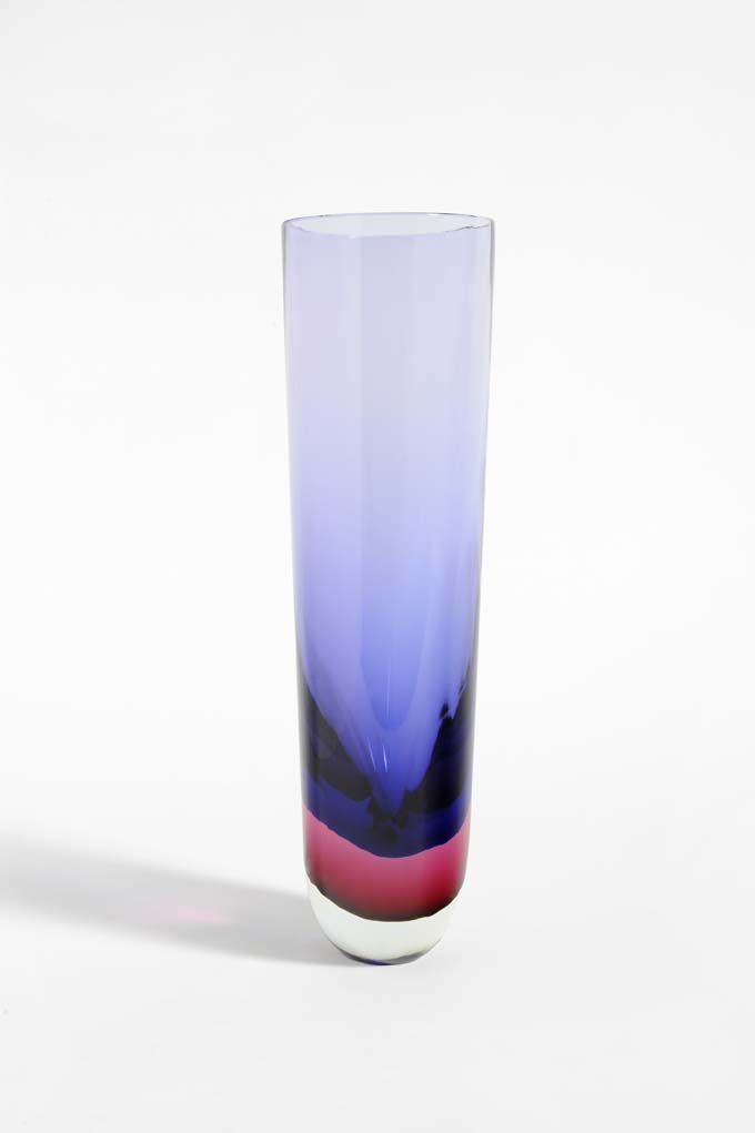 Grande vaso in vetro blu-rubino “9822”